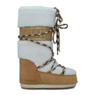 Ženske čizme MOON BOOT SHEARLING WHISKY/OFF WHITE