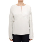 Ženski duks Calvin Klein Poly cdc v neck ls paneled top