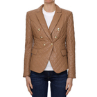 Ženski sako Guess JEANS LS ZIZA QUILTED PU BLAZER