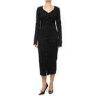 Ženska haljina Calvin Klein Woven Label Ls Rib dress