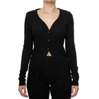Ženska majica Calvin Klein Woven Label Rib Cardigan