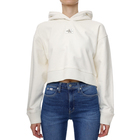 Ženski duks Calvin Klein Badge Wide Sleeves Crop Hoodie