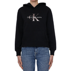 Ženski duks Calvin Klein GUNMETAL MONOGRAM HOODIE