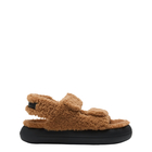 Ženske sandale Mb Shearling sandal cognac