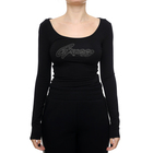 Ženska majica Guess Ls Emmy Body Shiny Logo