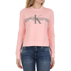 Ženski duks Calvin Klein METALLIC MESH MONOGRAM CREW NECK