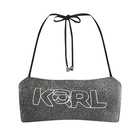Ženski kupaći Karl Lagerfeld ikonik 2.0 lurex bandeau