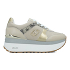 Ženske patike Liu Jo Liu Jo Maxi Wonder Plus 02 Bis - Sneaker Calf Leather/Perfora Rope/Light Gold