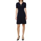 Ženska haljina Tommy Hilfiger rib button f&f polo swt dress
