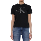Ženska majica Calvin Klein SATIN BONDED FILLED CK TEE