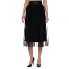 Ženska suknja Calvin Klein LOGO ELASTIC MESH MIDI SKIRT