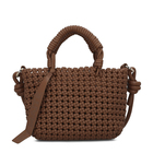 Ženska torba Lola Braided faux leather crossbody bag with knots