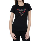 Ženska majica Guess JEANS SS RN EYELETS TEE