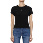 Ženska majica Tommy Hilfiger Bby Rib Xs Badge