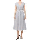 Ženska haljina Michael Kors Graphic stripe midi drs