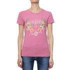 Ženska majica Guess Ss Cn Triangle Flowers Tee