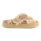 Ženske papuče Mou Criss-cross rope sandal raffia