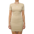 Ženska haljina Calvin Klein Washed woven label rib dress