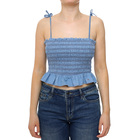 Ženska košulja Tommy Hilfiger Ruched chambray top