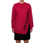Ženska haljina Karl Lagerfeld PLEATED FABRIC MIX SWEAT DRESS