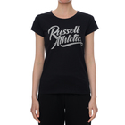 Ženska majica Russell Athletic STRIPED SCRIPT-S/S CREWNECK TE