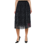 Ženska suknja Karl Lagerfeld ZEBRA PRINTED PLEATED SKIRT