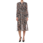 Ženska haljina Calvin Klein LS GATHERED WAIST MIDI DRESS