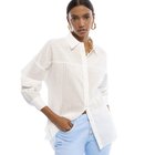 Ženska košulja Lola Oversize poplin striped sheer shirt