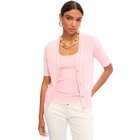 Ženski džemper Lola Short sleeve cardigan with contrast details