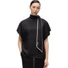Ženska košulja Karl Lagerfeld Linen blend piping blouse