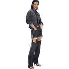 Ženske farmerke Klj Hr straight cut out denim