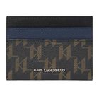 Muška futrola za kartice Kalr Lagerfeld K/monogram kanvas cardholder