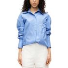 Ženska košulja Karl Lagerfeld Autograph striped poplin shirt