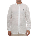 Muška košulja Marina Militare camicia lino m/l bianco