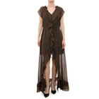 Ženska haljina Guess Ss maelys ruffled long dress