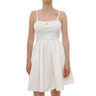Ženska haljina Tommy Hilfiger Tjw rib poplin mix strappy dress