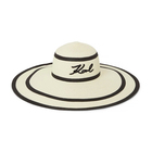 Ženska fedora Karl Lagerfeld k/signature stripe summer hat