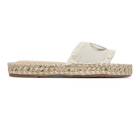 Ženske papuče Liu Jo Paros 01 - slipper canvas/metallic natural/silver