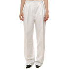 Ženske pantalone Tommy Hilfiger linen mix rlxd straight pants