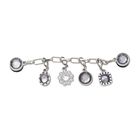 Bedž Crocs Silver adjustable charm chain