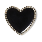 Unisex set Crocs Black Heart With Gold Outline