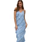 Ženska haljina Vero Moda Icelyn ruffle maxi dress