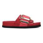 Ženske papuče Lola By Maite Flat Faux Leather Sandals