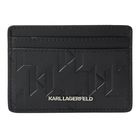 Muška futrola za kartice Karl Lagerfeld k/loom leather cardholder