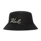 Ženska fedora Karl Lagerfeld k/signature stripe logo bucket