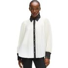 Ženska košulja Karl Lagerfeld pleated fluid blouse