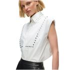 Ženska košulja Karl Lagerfeld stud detail poplin shirt