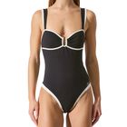 Ženski kupaći kostim Karl Lagerfeld signature cheeky swimsuit