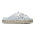 Ženske sandale Mou Rope Bio Sandal Denim & Recycled Canvas