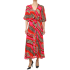 Ženska haljina Lola Lola Criss-Cross Kaftan In Multicoloured Print